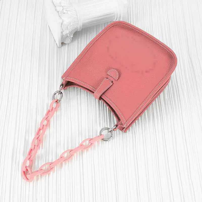 1Piece Fashion 39cm Acrylic Color Chains Women Purse Bags Straps Crossbody Messenger Shoulder Handbags Handles Parts Accessorie 240821