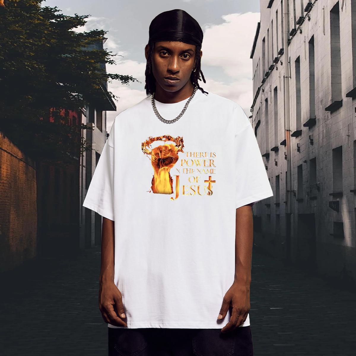 Classic Men Clothes T-Shirt Beach 230g Pure Cotton Oversized Breathable Crew Neck letter T Shirt For Man DIY Polos