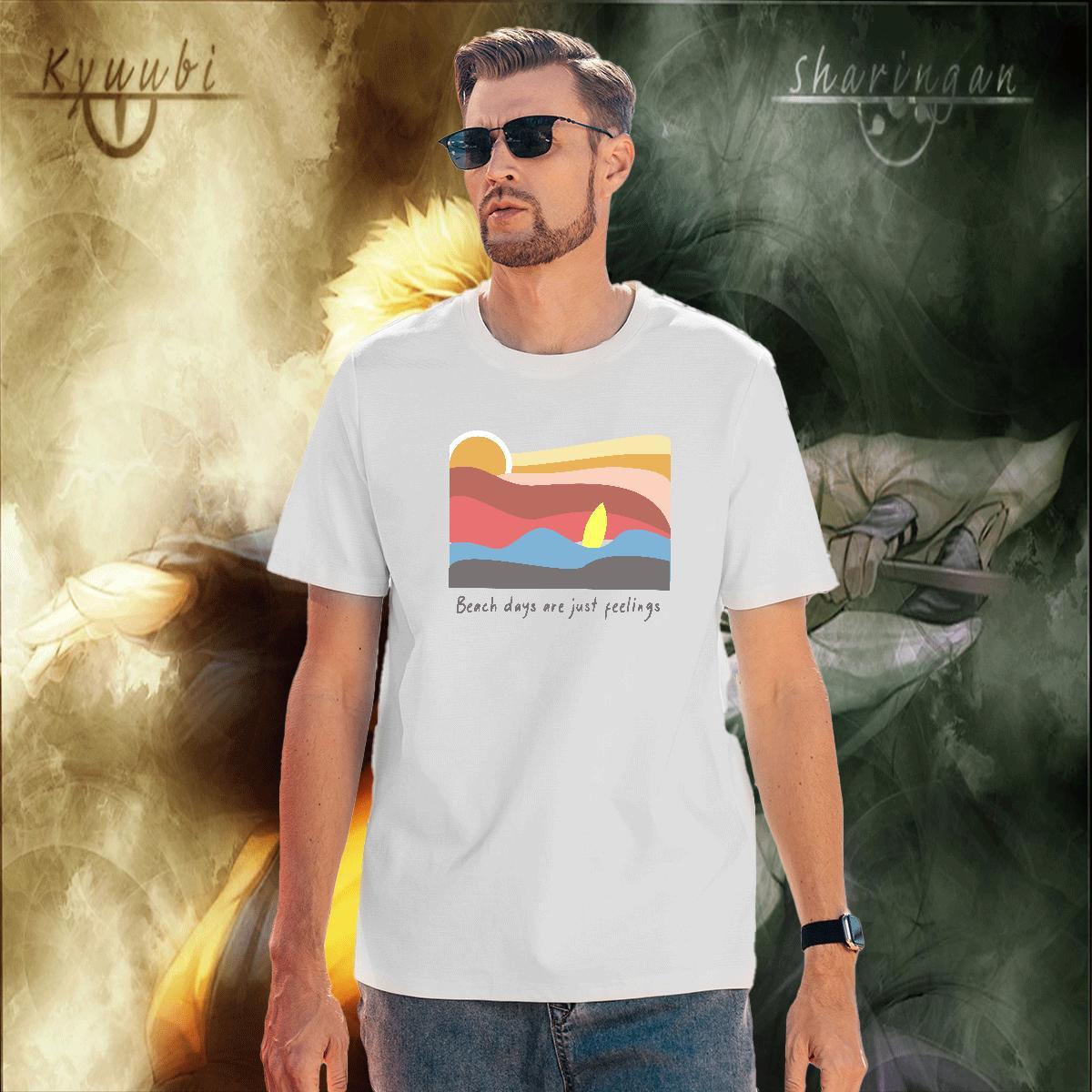 Cool Couples T Shirts Summer Casual 230g Cotton Oversized 3XL 4XL Breathable Short Sleeve sun Men T Shirts Customized Tees