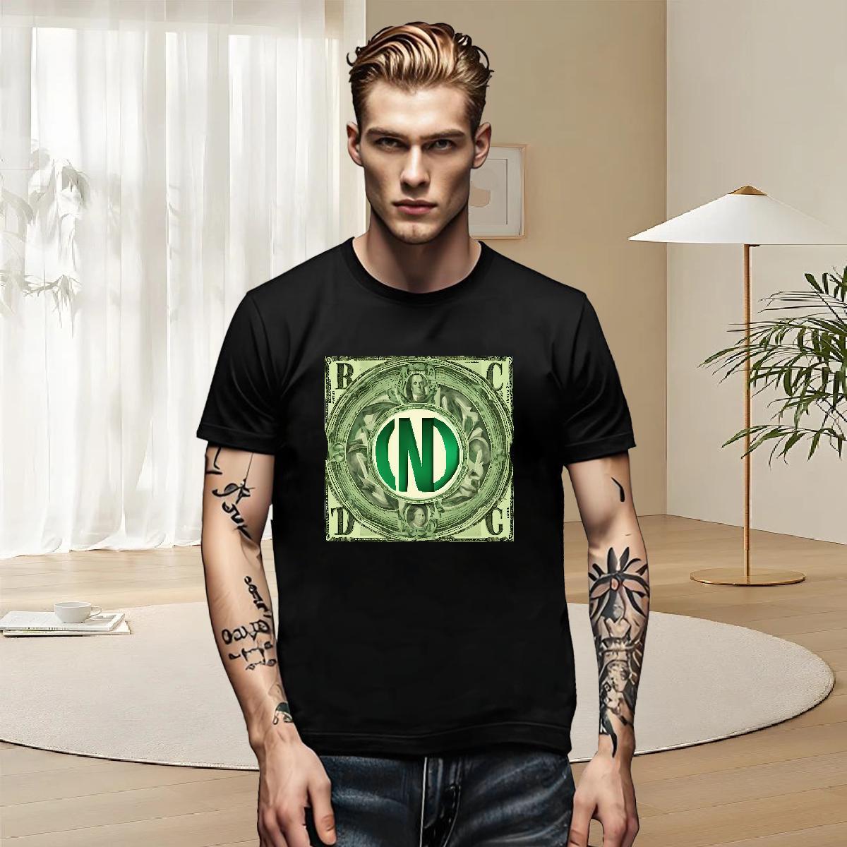 Designer Men Tees Street wear Hip Hop 100% Cotton 230g DIY Anime Short Sleeve Soft dollar T shirt New Designer Tops Shirt