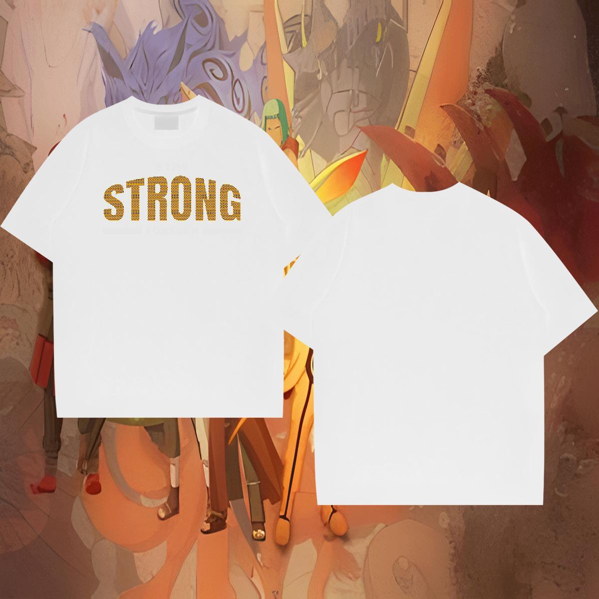 Free Shipping Men Tops Tees Street Casual 100% Cotton 230g DIY Logo Oversized Breathable Crew Neck strong T shirt Fashion Tees Shirts