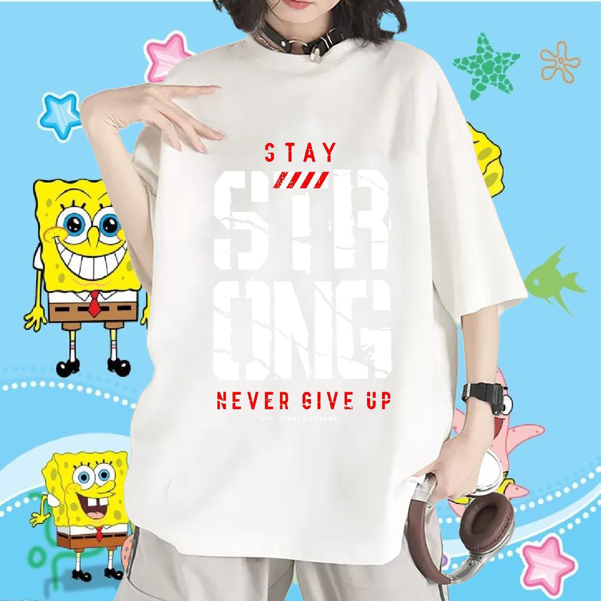 Loose fit Couples T Shirts 230g Pure Cotton letter Casual Sport T-Shirts for Women Round Neck Short Sleeve DIY Printed Top Shirts