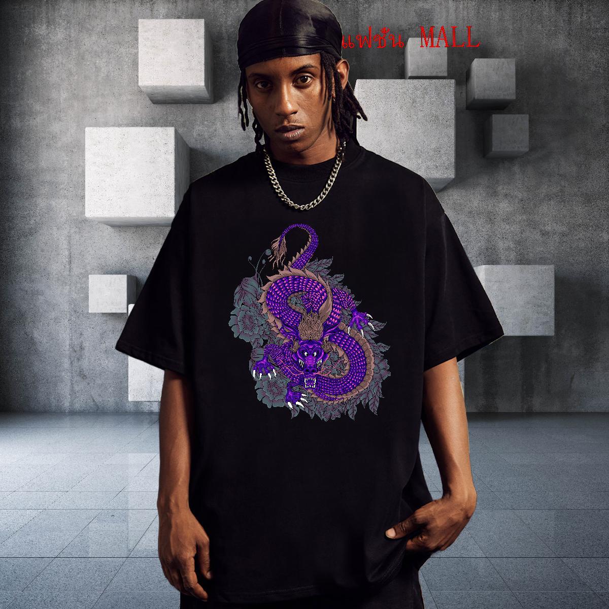 Brand Tshirt for Man Woman Casual Daily Wear 230g Pure Cotton Customized Print Breathable Crew Neck dragon Men T Shirts Classic Tees Shirts