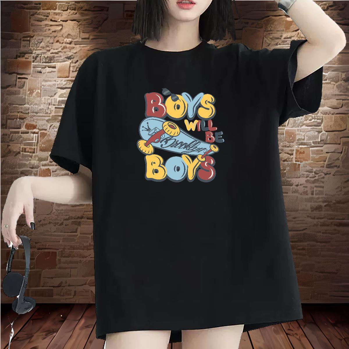 Nice Lady T shirt 230g 100% Cotton letter Sport Womens T Shirts Short Sleeve O-Neck Custom Print Plus Size Tops Shirt