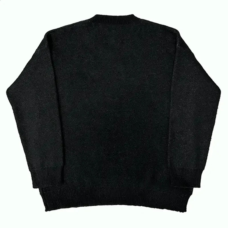 Y2k Knitted Cardigan Women Collar Sweater Coat Vintage Long Sleeve Single Breasted Top Autumn Fashion Girls Knitwear Jumper 240821
