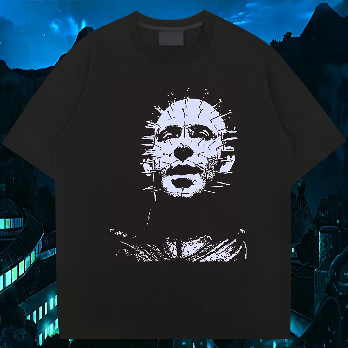 Fashion Design Sport Men Tees skull Breathable Short Sleeve 230g Cotton T-Shirts High Quality Custom Anime Tops Tees
