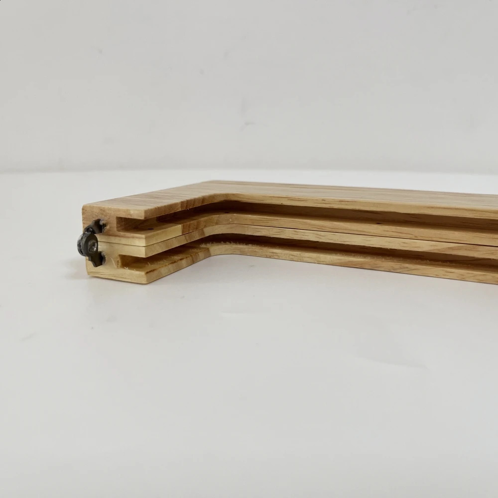 Wooden bag handle kissing buckle DIY wallet frame wooden lock buckle sewing handbag pencil accessories womens clutch with Scews 240821