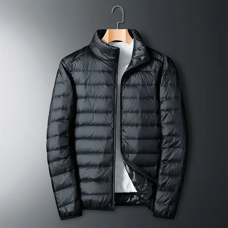 Ultra light white duck down jacket mens waterproof casual outdoor lightweight apron autumn and winter 240822