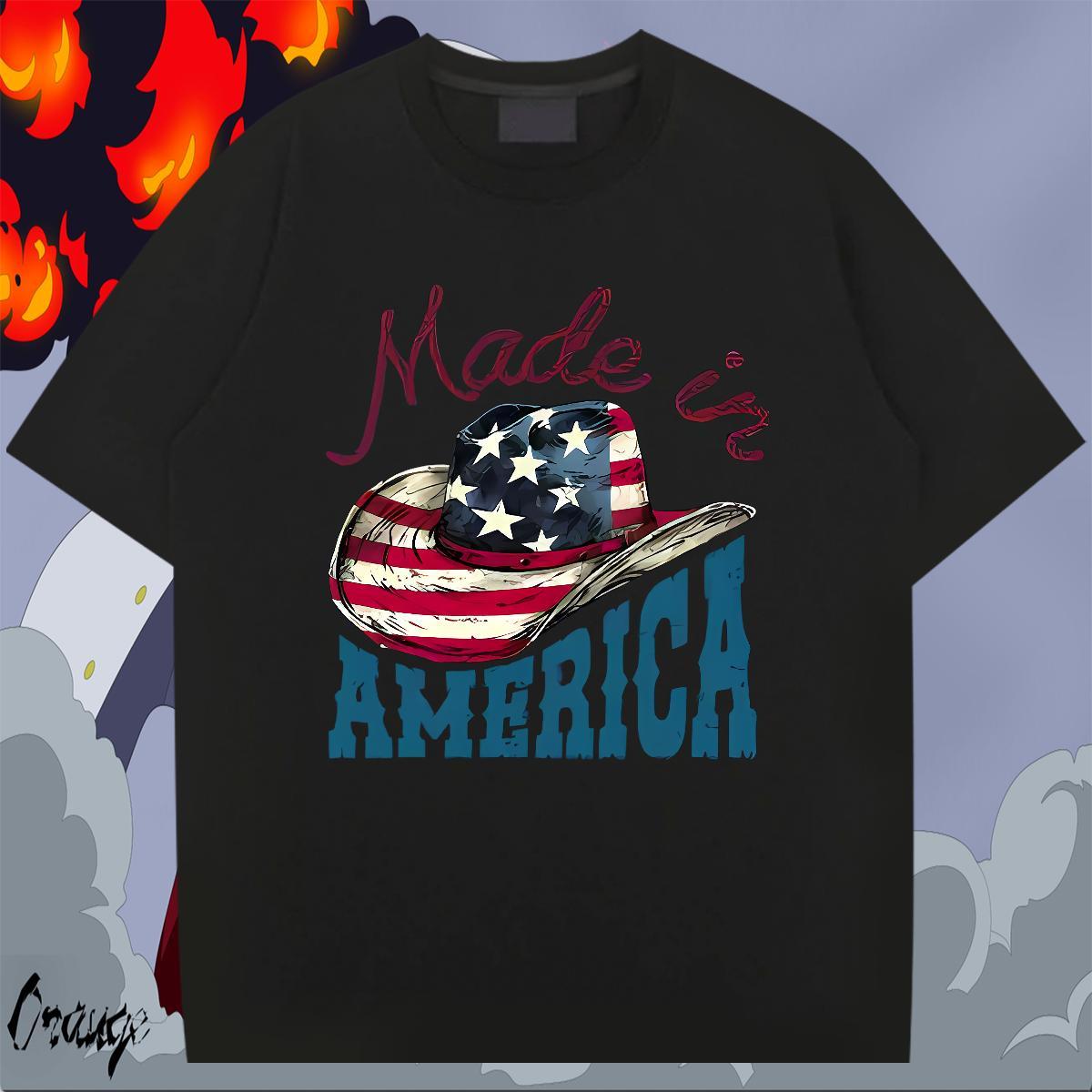 Popular Men Clothes T-Shirt High Street Hip Hop 230g Cotton Floral Print Breathable Crew Neck letter Man T Shirts DIY Customized Tops Tees