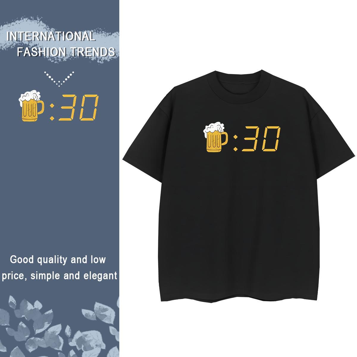 Nice Tshirt for Man Woman 230g Pure Cotton letter Home Outdoor T-Shirts for Women O Neck Short Sleeves Anime Tops