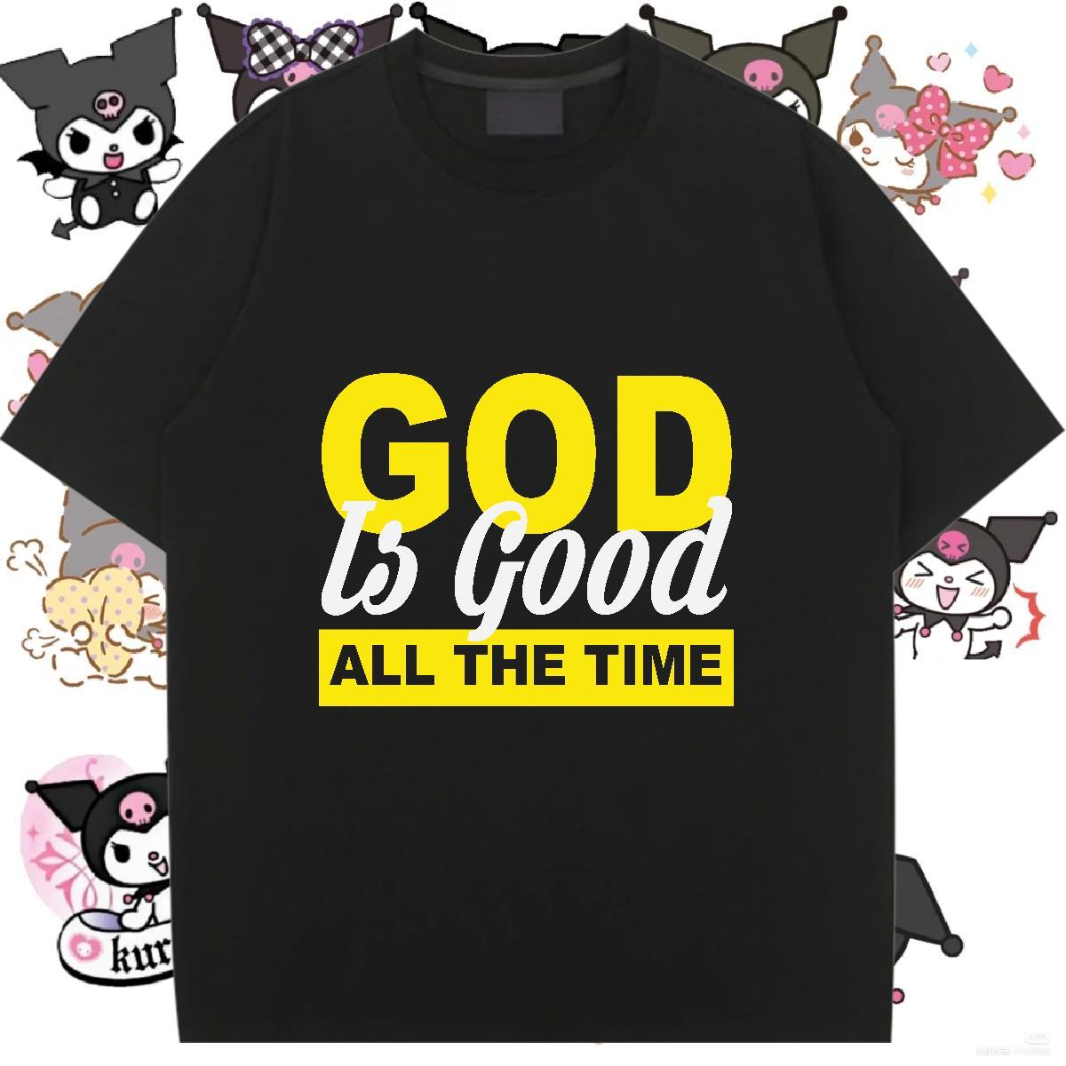 Free Shipping Couples T Shirts 230g Pure Cotton god Daily Wear T shirt Crew Neck Customized Print Top Tees