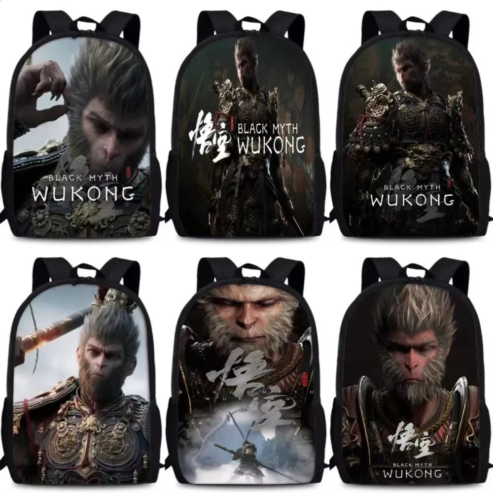 Game Black Myth Wukong Backpack Womens Kawaii Travel Bag Large Capacity Lightweight Computer Birthday Gift 240822