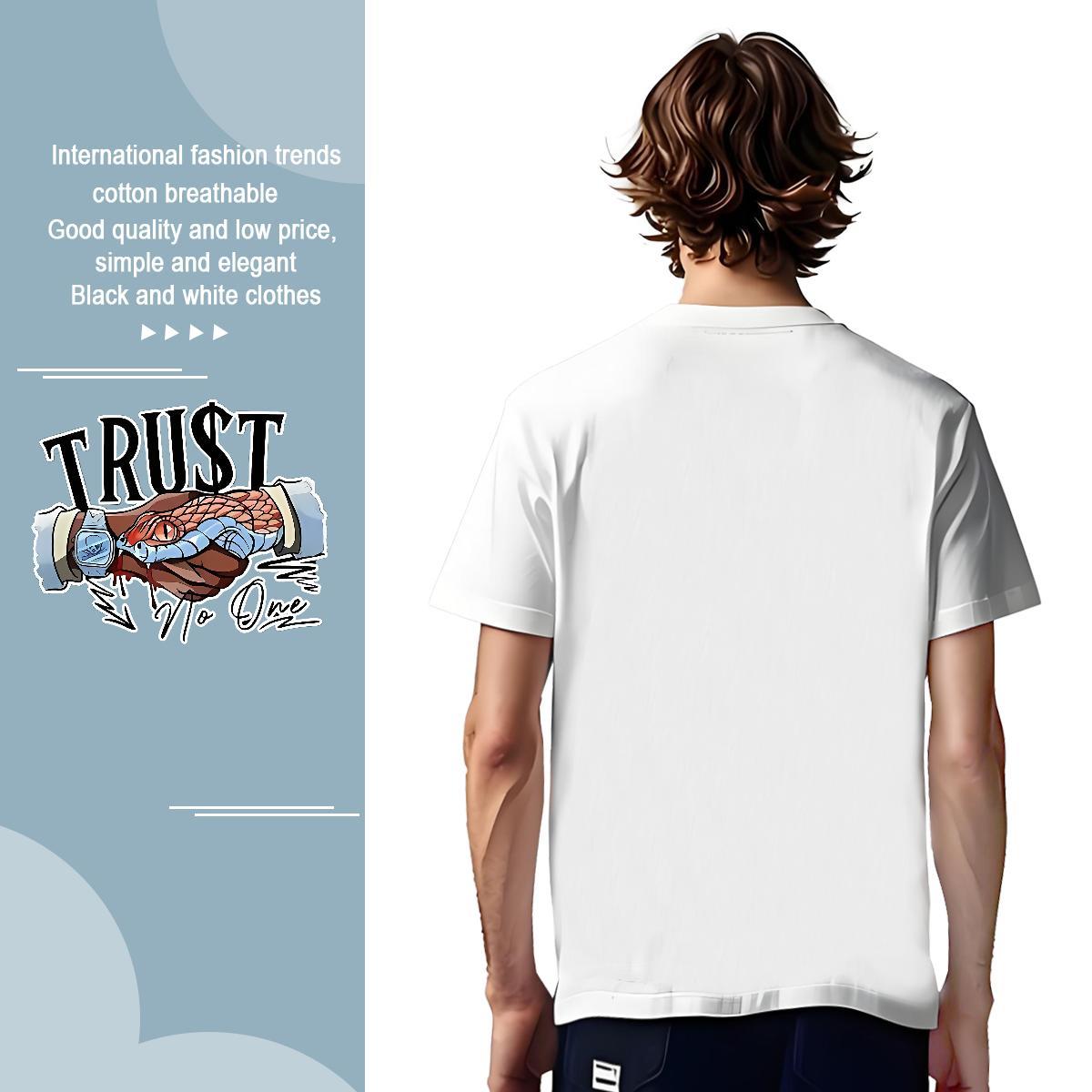 Brand friendship Mens T Shirts Home Outdoor Tshirt for Man Woman 100% Cotton 230g New Round Neck Short Sleeve Cartoon Printing L-4XL Tees Shirts