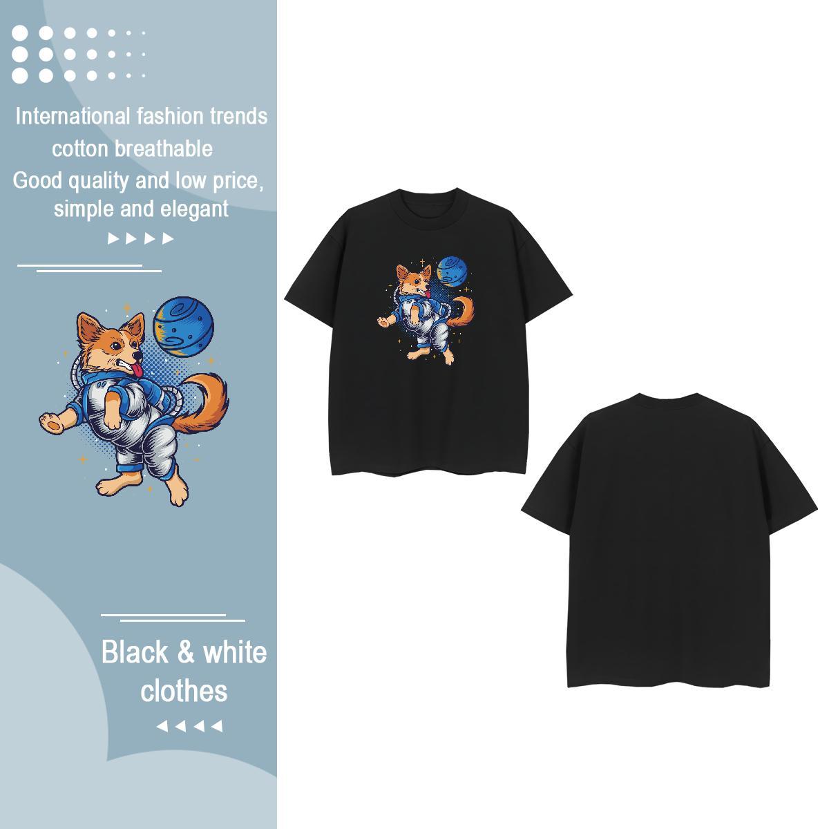Designer T shirt Breathable 230g Pure Cotton Unisex Tshirts Custom Print Oversized dog Sports Street Wear Designer Nice Tees