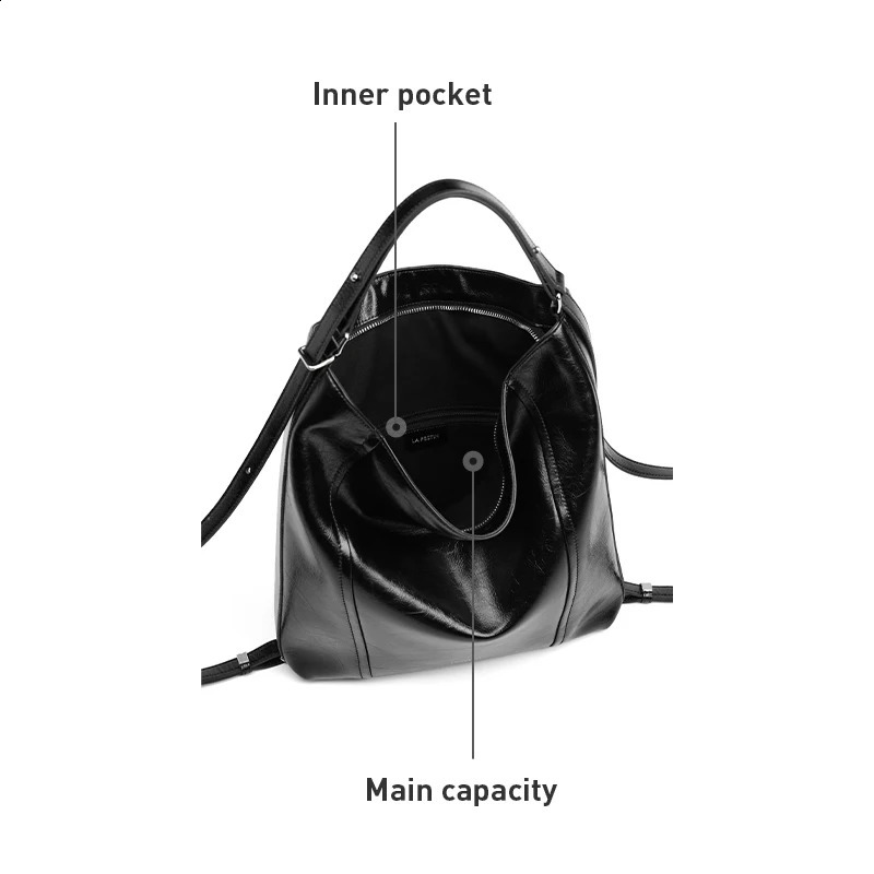 LA FESTIN Original Versatile Backpack for Women y2k Bag Large Capacity Shoulder Crossbody School Messenger 240821