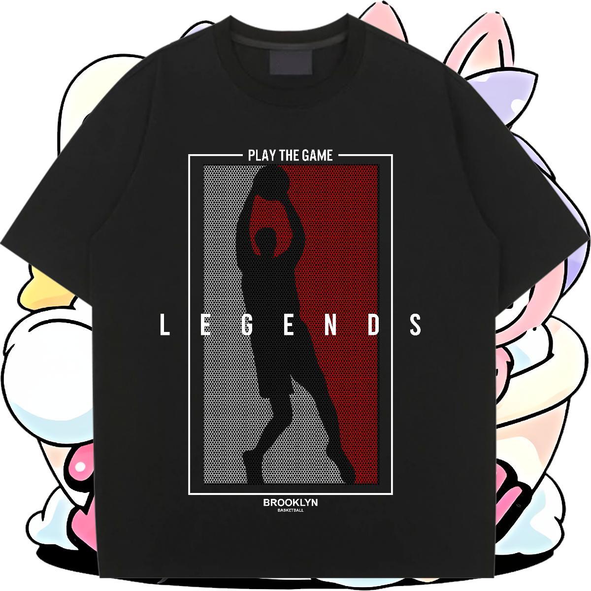 2024 Designer T-Shirts for Women Comfortable 230g Pure Cotton Woman Tshirt Cartoon Anime basketball Sport Lady Clothings