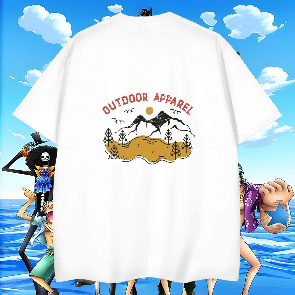 TOP Quality Mens Tshirts Sport 230g Pure Cotton DIY Printed Breathable Crew Neck mountains Men T Shirts Fashion New Tops Tees