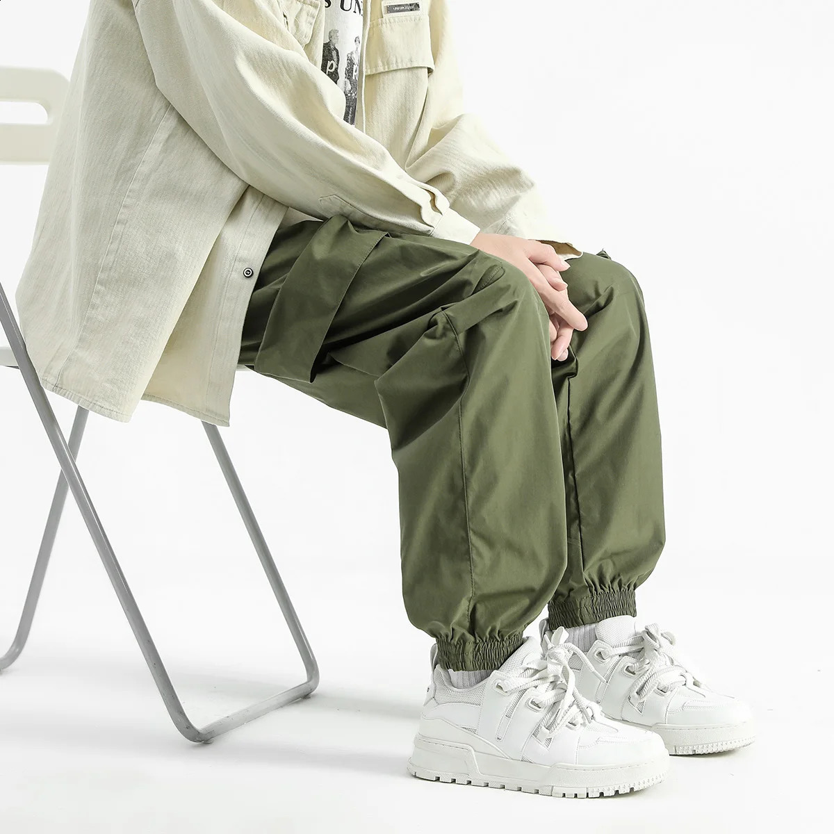 Mens Cargo Pants Summer Spring Work Wear In Large Size 5XL Casual Climbing Joggers Sweatpants Hombre Autumn Trousers 240822