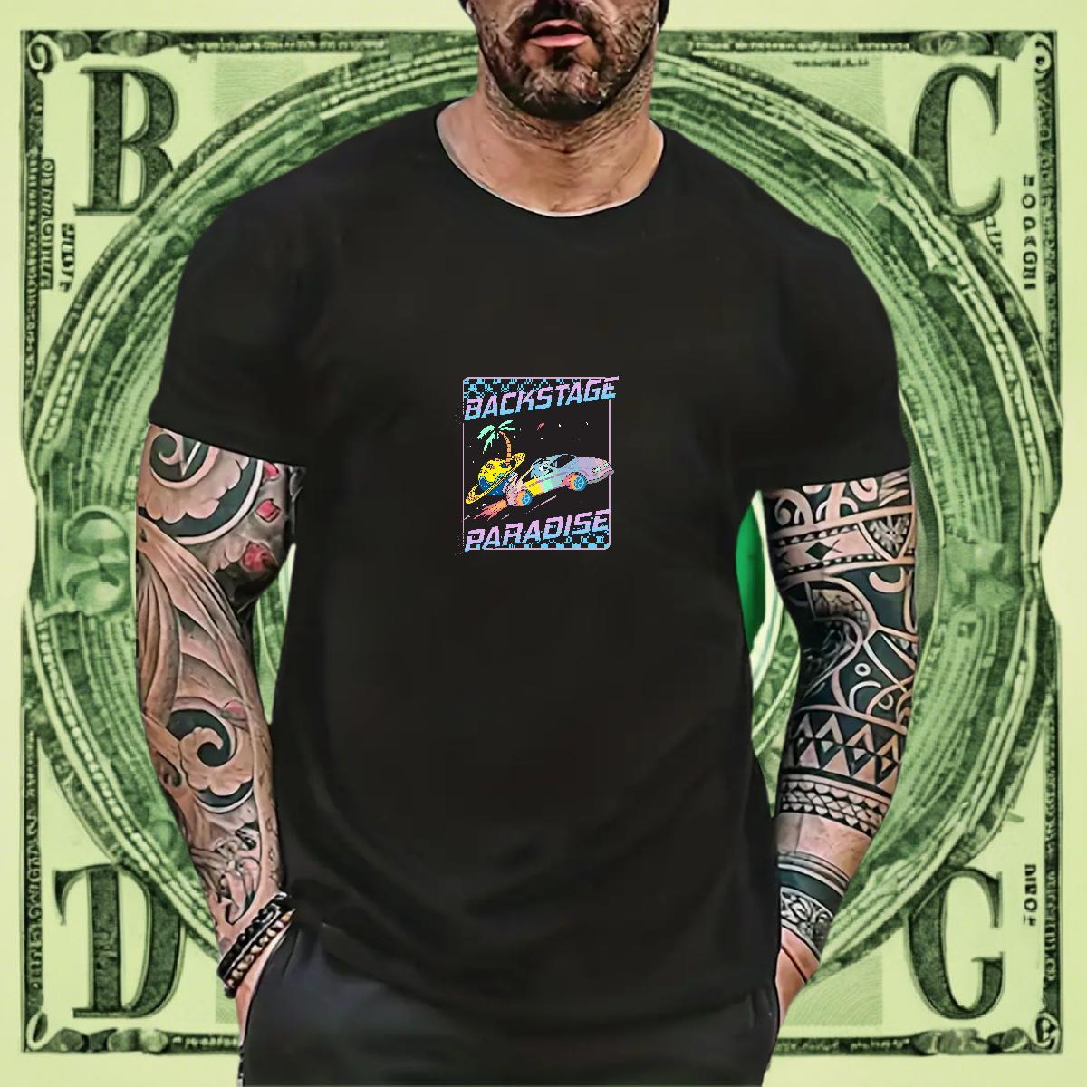 Soft Men Tops Tees High Street Hip Hop 230g Pure Cotton DIY Printed Crew Neck Breathable beach T Shirts Men Designer Fashion Clothes