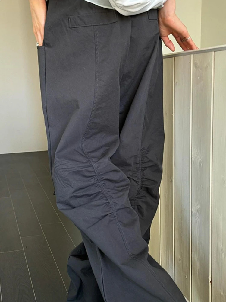 Low Waist Wide Leg Trousers Oversized Sweatpant Women Casual Korean Fashion Baggy Pants Y2k Streetwear Cargo Pant 240821