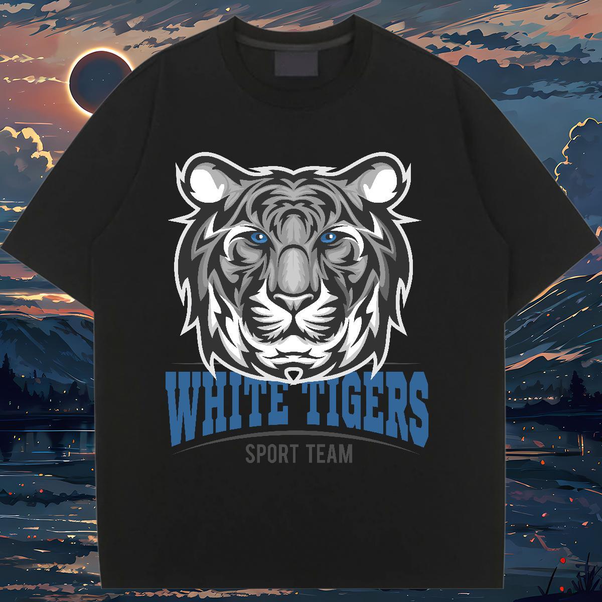 DIY T Shirts Women Short sleeve Soft 100% Cotton 230g Womens Tshirts Anime tiger Beach Designer Nice Tees Shirts
