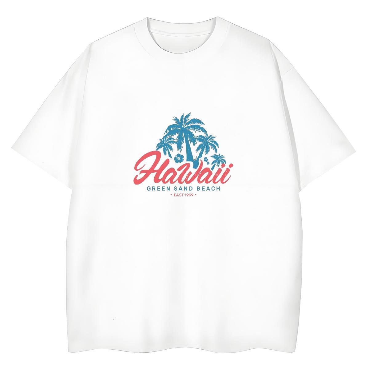 Brand T-Shirts Breathable Crew Neck 230g 100% Cotton Women Tees Customized tree High Street Hip Hop Designer Nice Tops