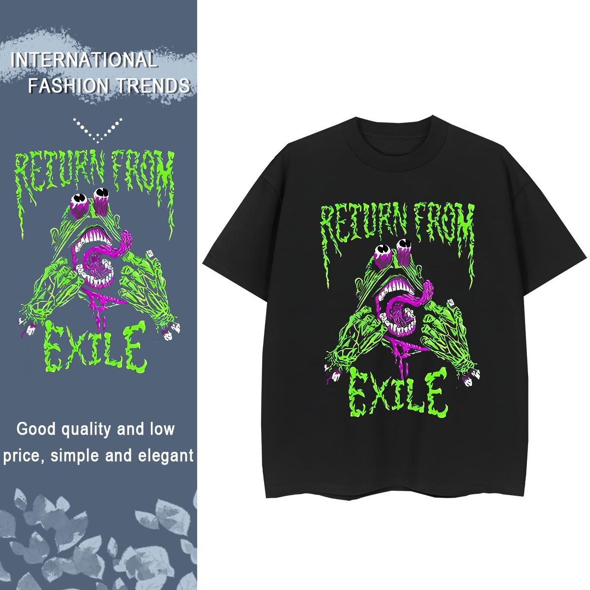 Custom exile Tshirt for Man Woman 100% Cotton 230g T-Shirts Oversized 3XL 4XL Casual Beach Breathable Short Sleeve Cool Design Tshirts