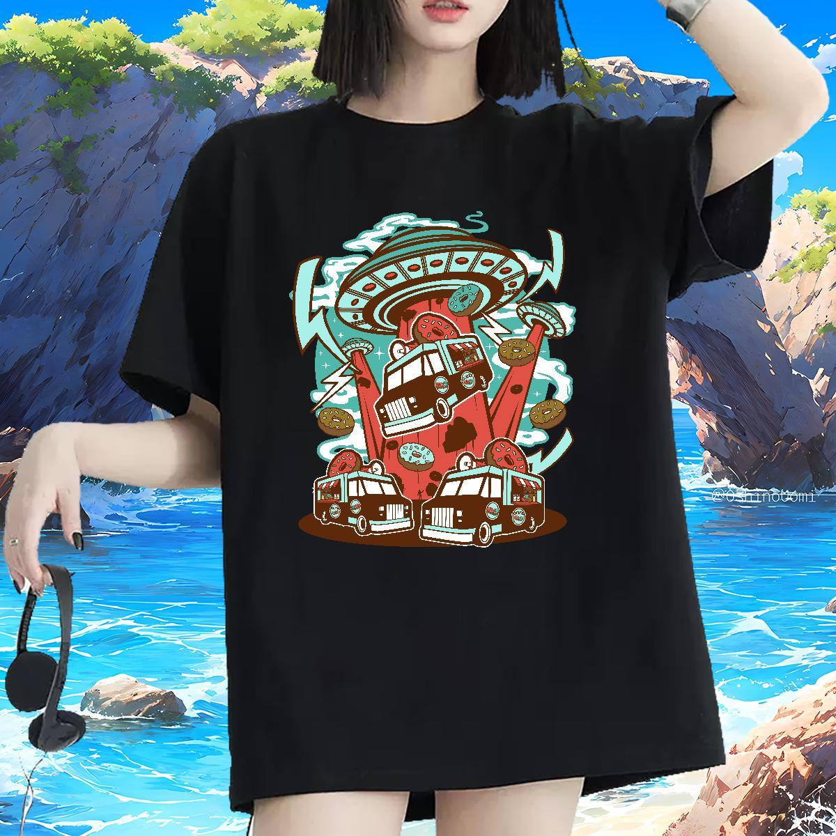Brand T Shirts Women Short sleeve Soft 230g Cotton Women Tees White Plus Size ET Spring Summer 5A Tops Tees