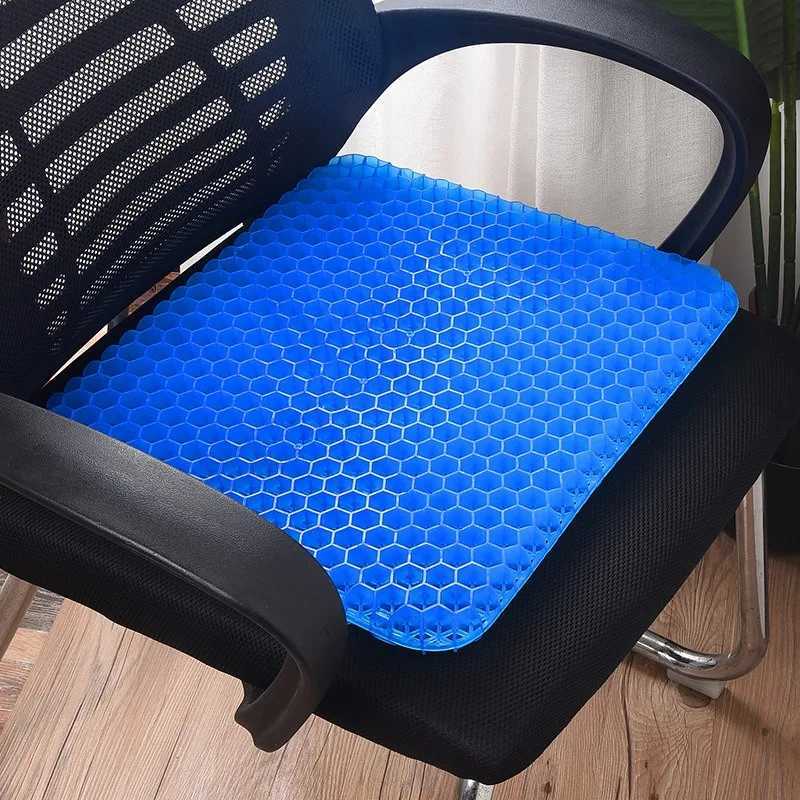 Decompress Gel Seat Cushion Breathable Honeycomb Design For Pressure Relief Back Tailbone Pain Home Office Chair Cars DecorationXJ240821