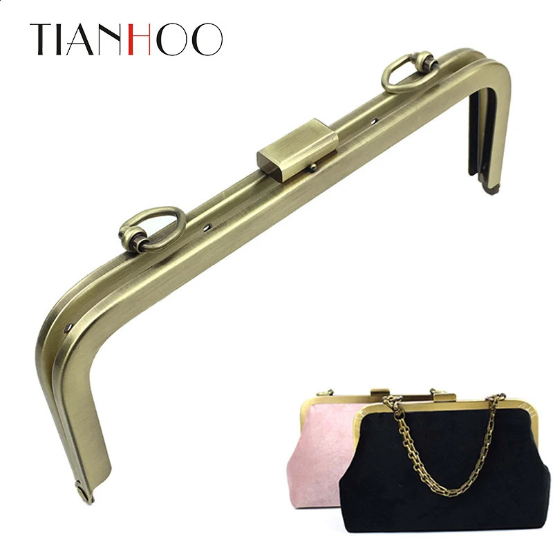 10 pieces of 21.5cm metal handbag frame wallet womens clutch bag accessories kissing buckle lock accessories 240821