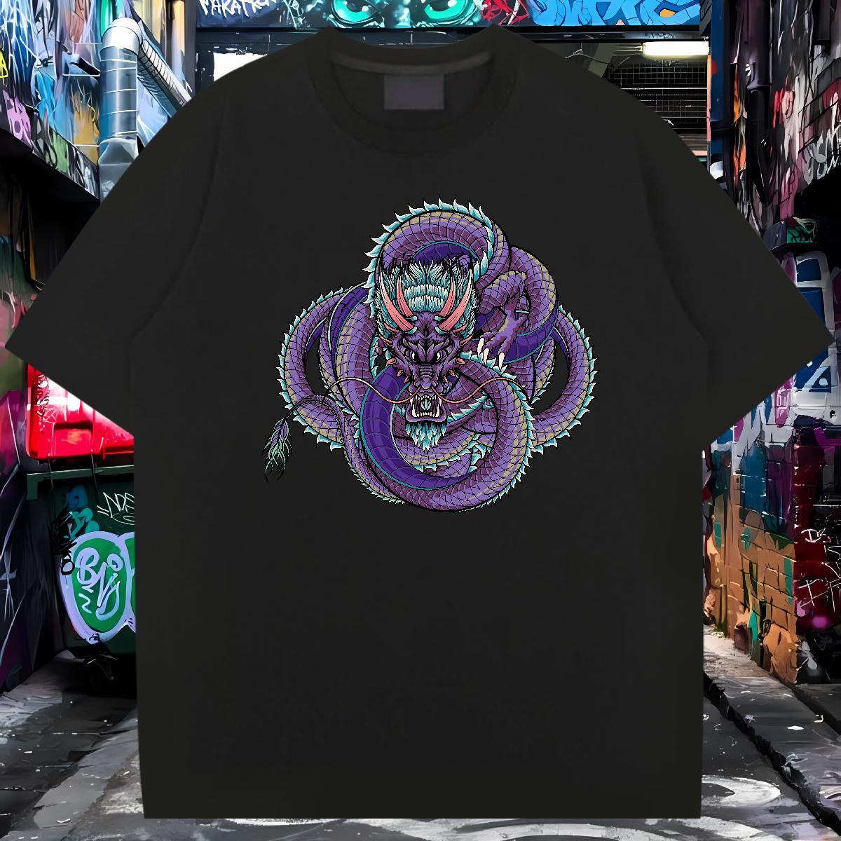 Wholesale angry T-Shirts Summer Casual Tshirts 230g Pure Cotton 2024 DIY Breathable Crew Neck Anime Print Tees Shirts