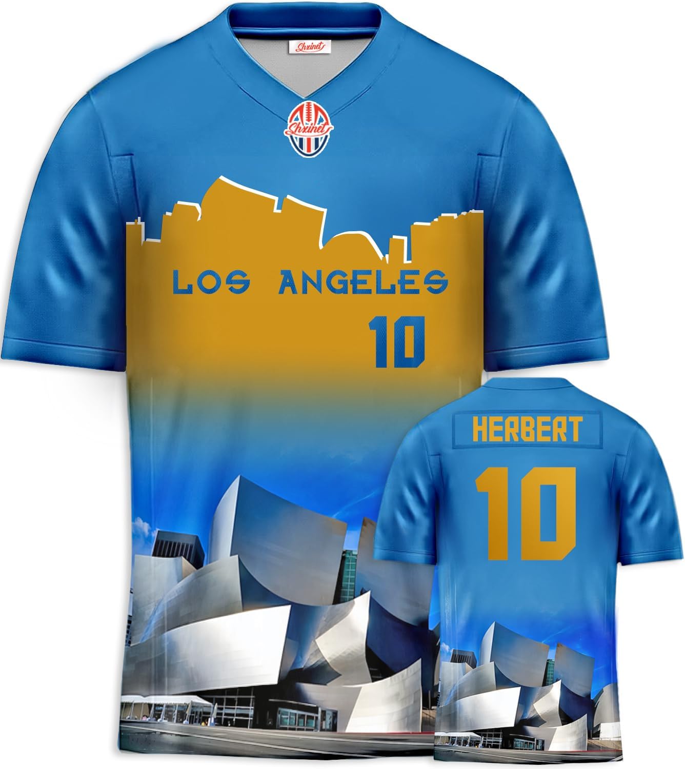 Mens/Youth Los Angeles blue Football ed Jerseys