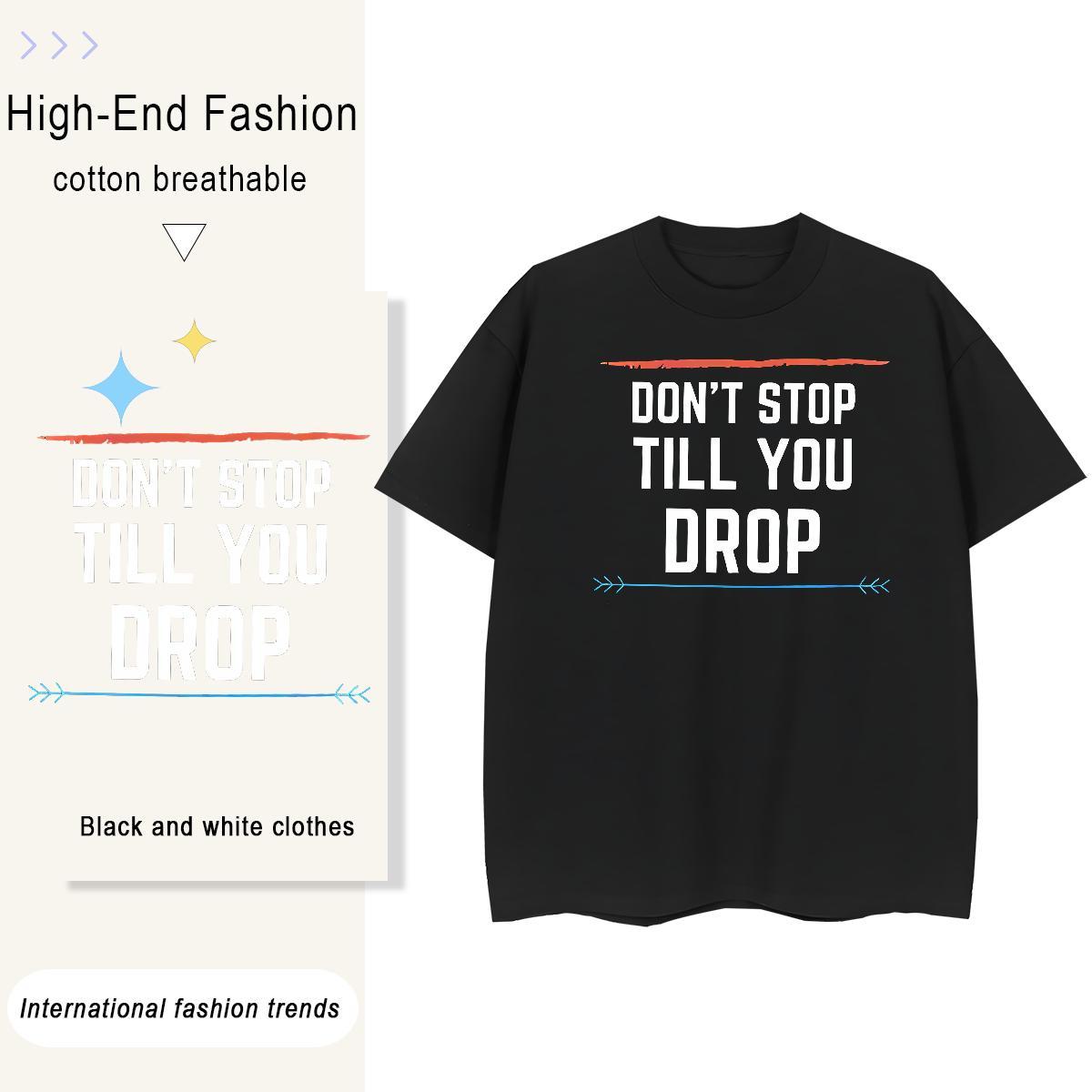 Popular Tshirt for Man Woman Daily Wear 230g Pure Cotton Custom Anime Breathable Crew Neck letter T Shirts Men 2024 New Top Tees