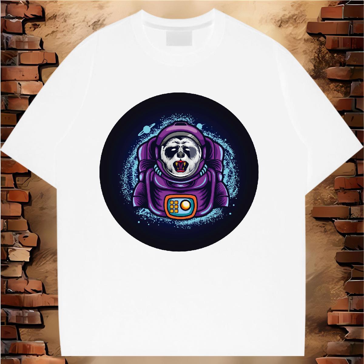 Unisex Couples T Shirts 230g Cotton animal Casual T Shirt For Woman Breathable Short Sleeve Custom Printed Clothes