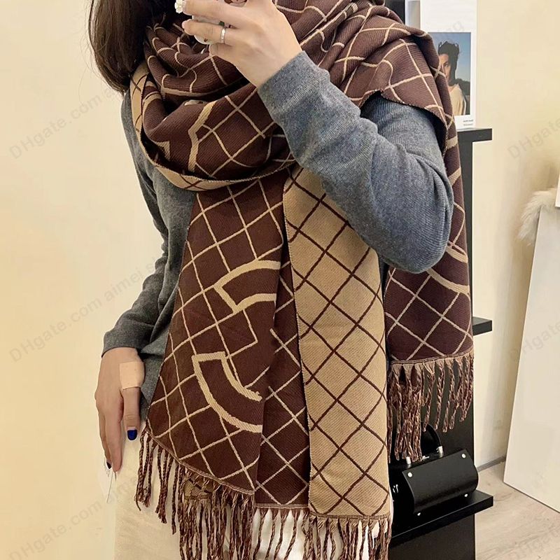 Designer Scarf For Womens Echarpe Luxe Autumn Winter Warmth Shawl Width 65 cm Length 180 CM Gift