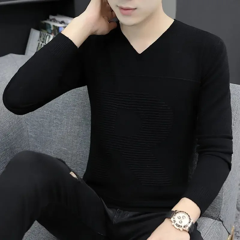 Brown floral knit mens business shirt Vneck Y2k retro streetwear X selling product S Sheap 240821