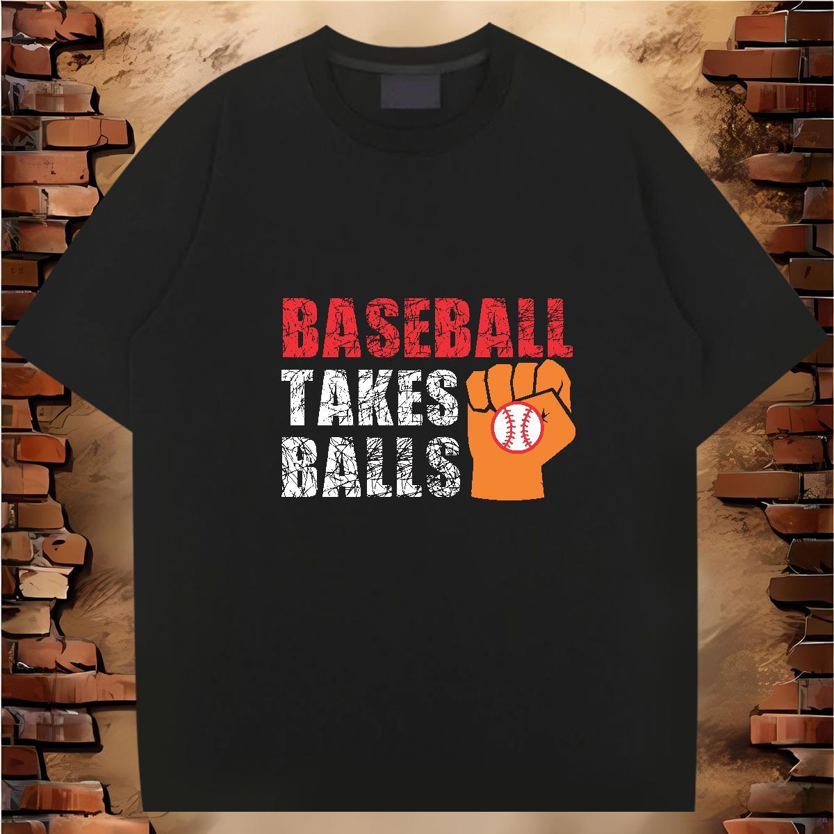 Classic baseball T-Shirts Street wear Hip Hop Men Tshirts 230g Cotton Customized Breathable Crew Neck Cartoon Print Polos