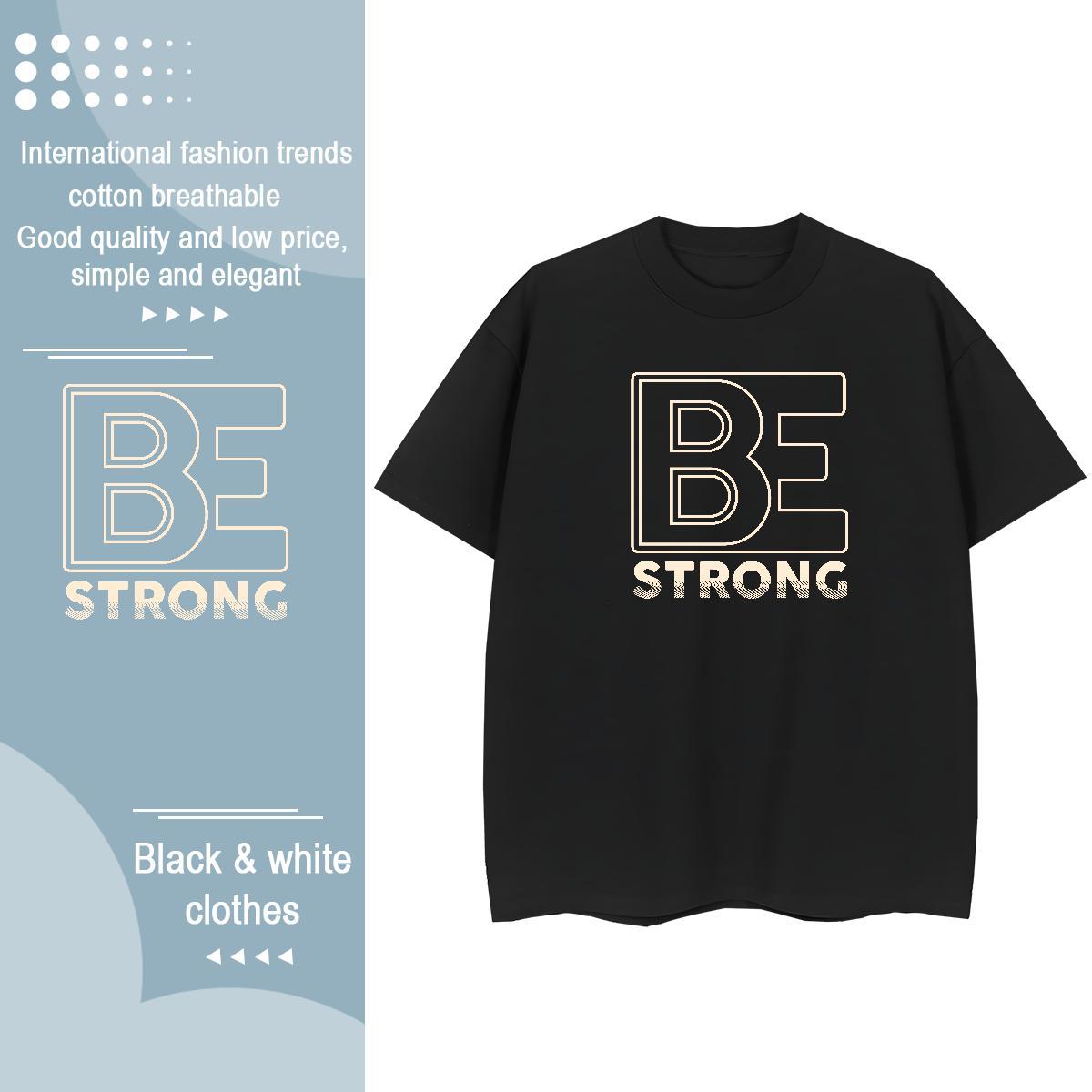 Loose Unisex Tshirts 100% Cotton 230g letter Spring Summer Womens T Shirts Crew Neck Breathable Anime Oversized Tees