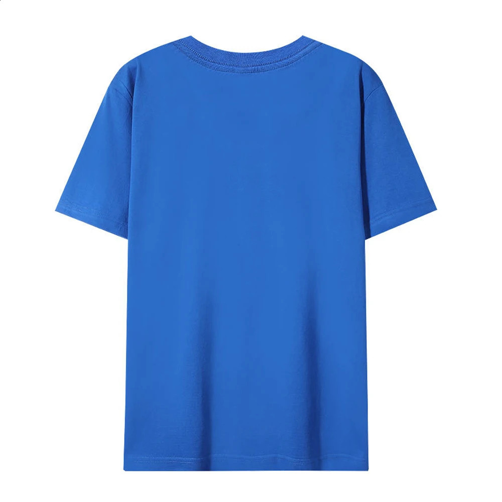 Basic crew collar Tshirt 100% pure cotton summer premium short sleeved unisex wholesale mens Coton Remeras De Algodon 240822