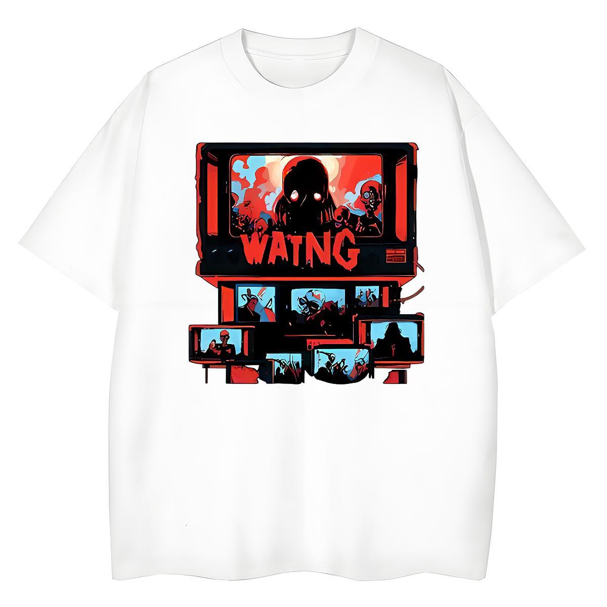2024 T-Shirts for Women 100% Cotton 230g Breathable Short Sleeve Casual Daily Wear skull Tshirt for Man Woman Brand Custom Printed Tees