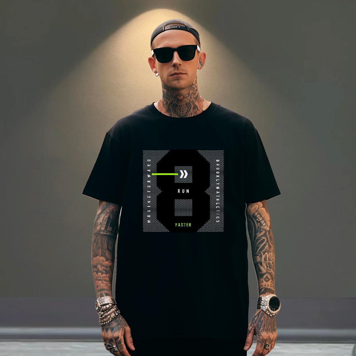 Popular Men Tops Tees Home Outdoor 100% Cotton 230g Floral Print Breathable Short Sleeve 8 T-Shirts Free Shipping Tees Shirts