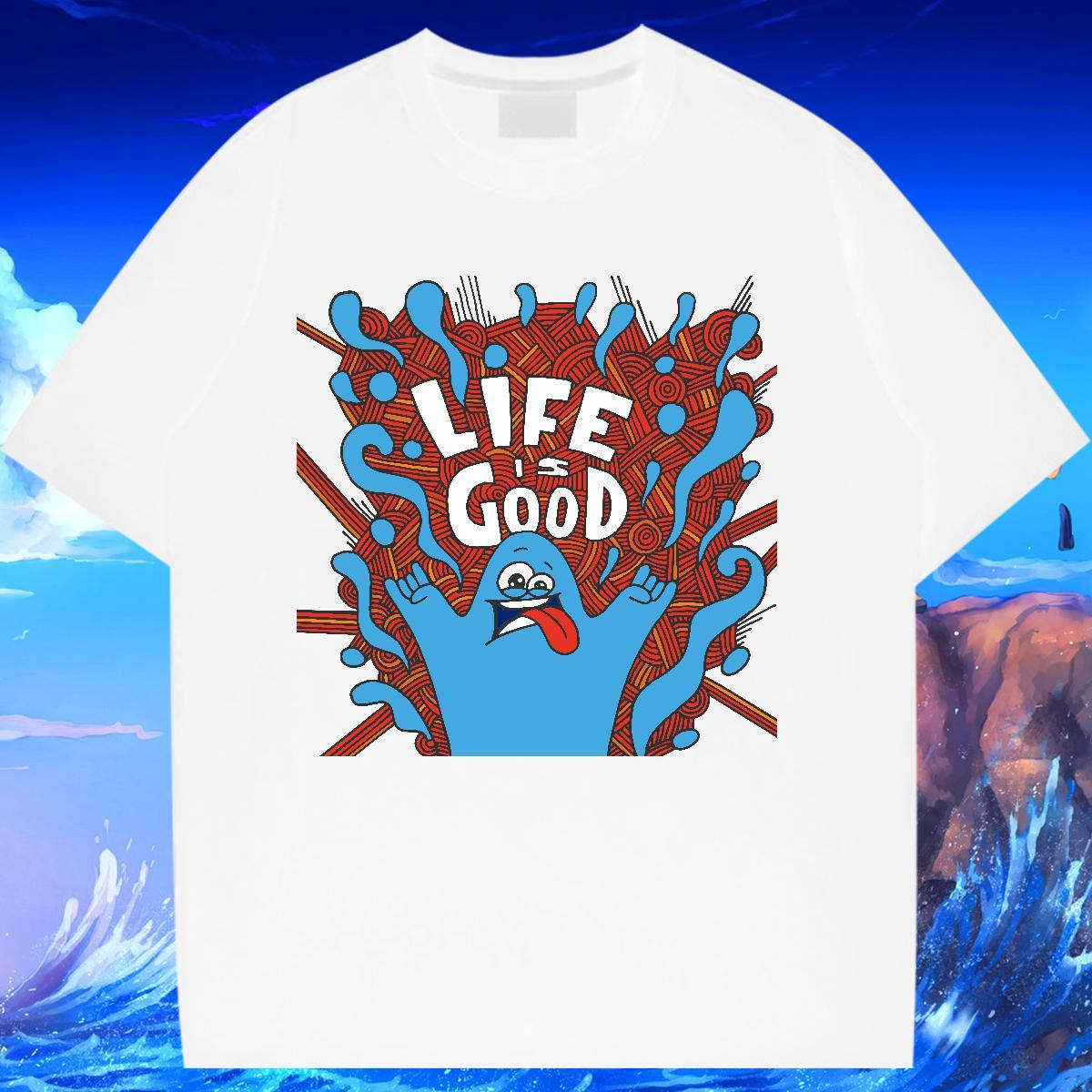 Stylist T Shirt For Woman Crew Neck Breathable 100% Cotton 230g Tshirt for Man Woman Cartoon Anime ET Daily Outfit Designer Clothes