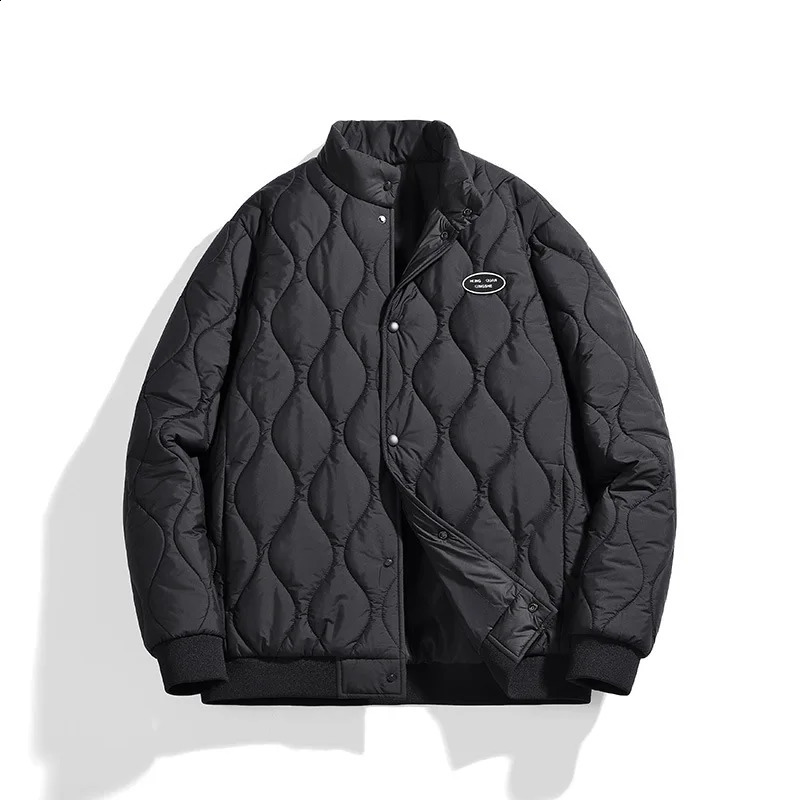 Parka Mens Jacket Japanese Loose Thick Inflatable Casual Warm Cotton Pad Clothing 240822