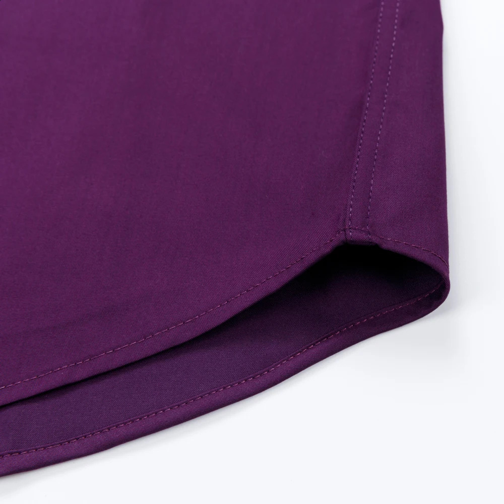 Mens Long Sleeve Standard-fit Bamboo Fiber Solid Dress Shirts Without Pocket Comfortable Soft Business Office Easy Care Shirt 240822