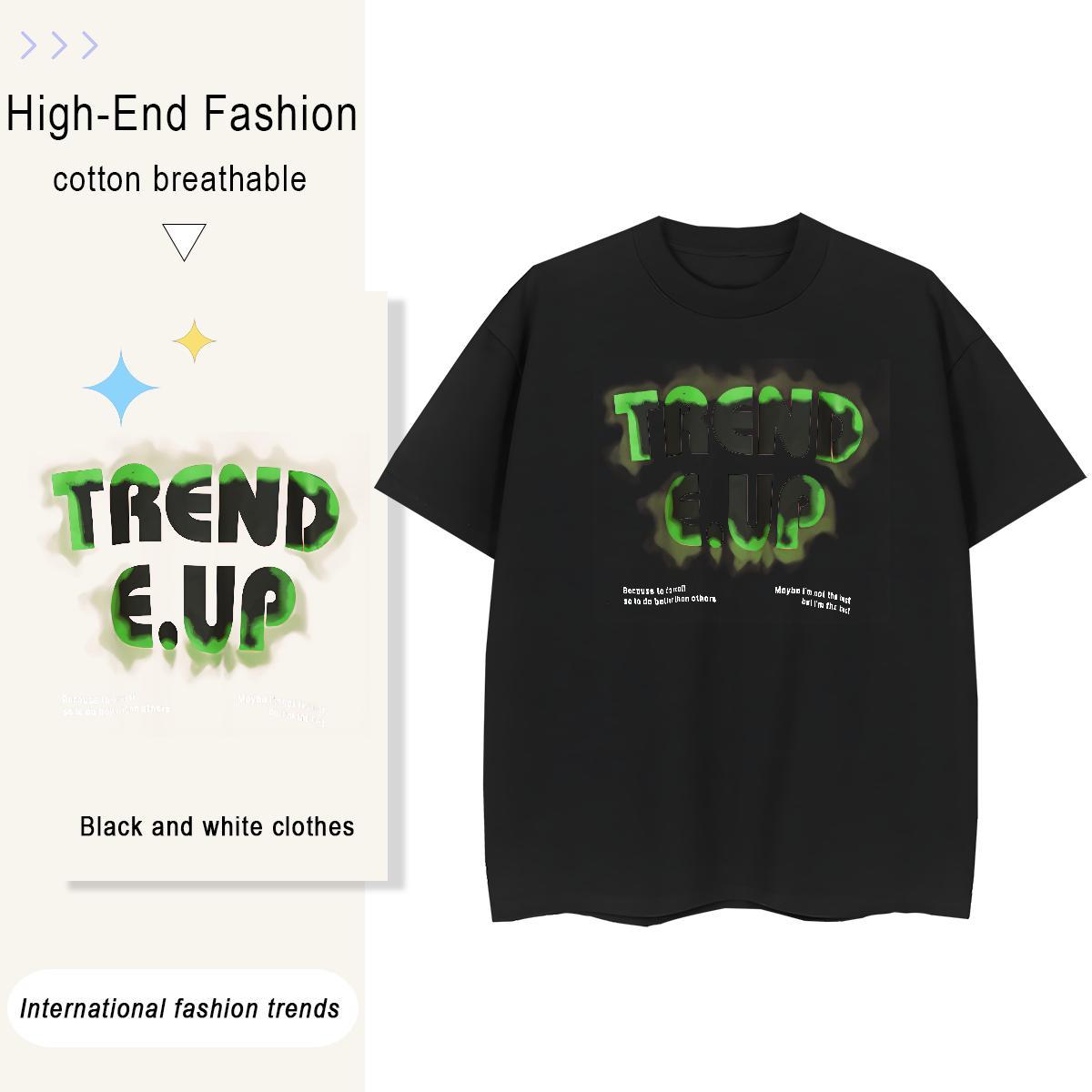 Wholesale Womens Tshirts 230g Pure Cotton letter Casual Sport Woman T Shirts Breathable Soft Custom Cartoon Tops Tees