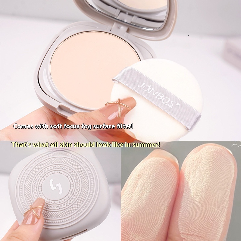 Non Sticking Cosmetic Essential from JONBOS: Dual Texture Foundation + Concealer in One Versatile Compact