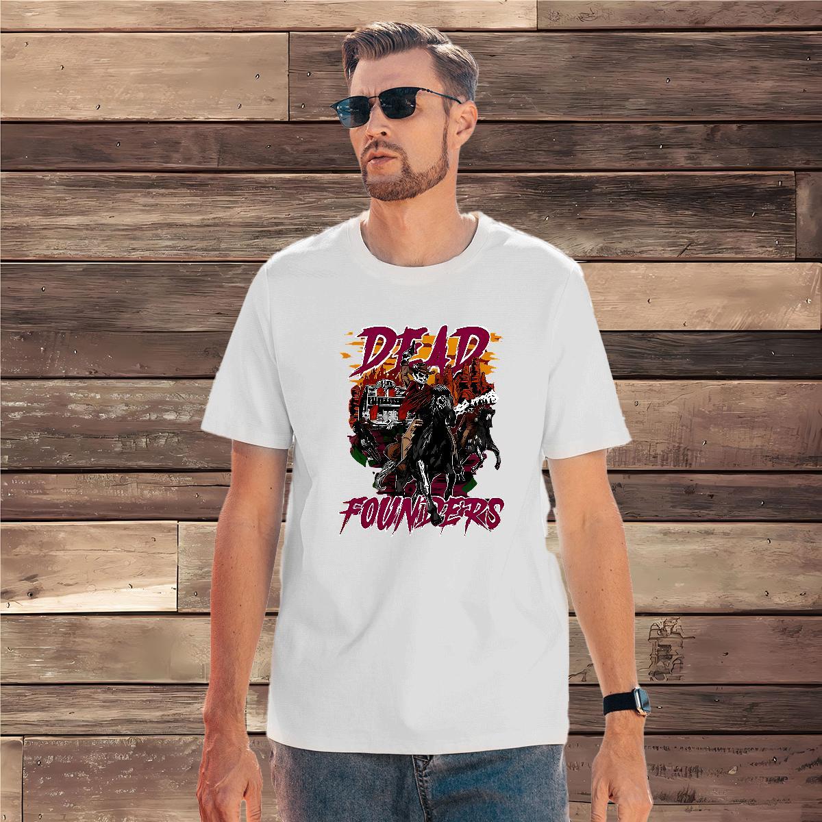 Designer horse riding T Shirt For Man Street Casual Men Clothes T-Shirt 100% Cotton 230g 2024 Summer Breathable Short Sleeve White Plus Size Top Tees