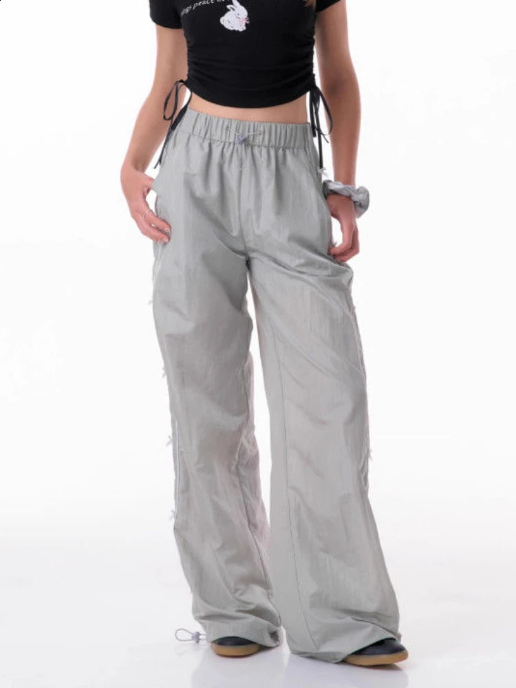 ADAgirl Pink Y2k Casual Sweatpants Women Hip Hop Fashion Street Baggy Bows Summer Sports Pants Harajuku Retro High Waist Joggers 240821