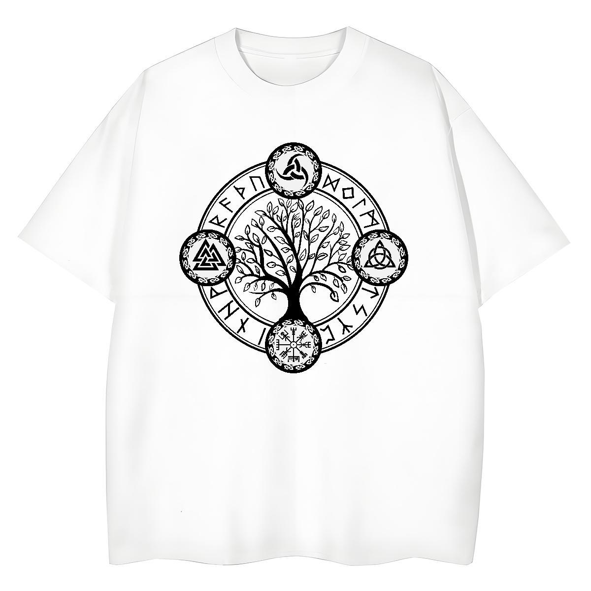 TOP Quality T shirt O Neck Short Sleeves 230g Cotton Women Tshirts Oversized tree Casual Female Top Tees