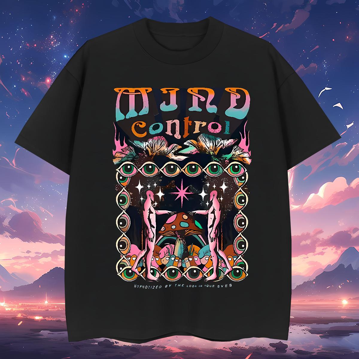 Brand eyes T shirt Daily Wear Men Tees 100% Cotton 230g Fashion Short Sleeve Soft Customized Print Clothes